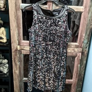 Banana Republic Black Sequin Dress